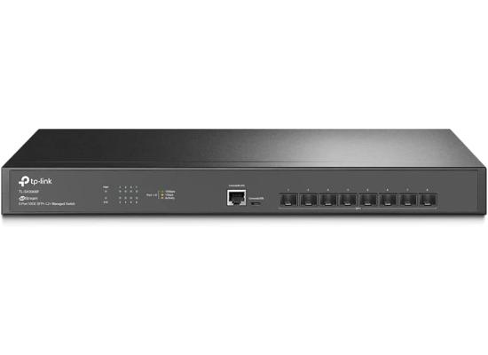 TP-Link Omada TL-SX3008F | 8 Port 10G SFP+ Enterprise Level Switch | L2+ Smart Managed | Omada SDN Integrated | IPv6 | Static Routing | L2/L3/L4 QoS, IGMP & LAG , Black